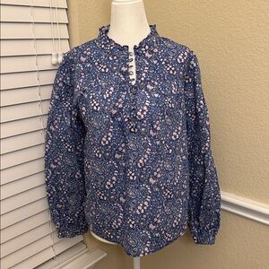 J. Crew Liberty of London Bourton Bloom Top Women's Small